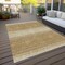 Homeroots 8' X 10' Gold And Beige Abstract Washable Indoor Outdoor Area Rug 599961 - alternate 3