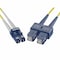 Unc Group Fiber Optic Patch Cable, Lc-Sc, 9 125 Singlemode Duplex, Yellow, 1M FJ9LCSC-01M - alternate 1