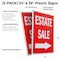 Signmission Estate Sale With Arrow, Plastic Signs Only 24 Inch x 36 Inch, Corrugated Plastic, 2PK CSB-2436-2PACK-Estate Sale With Arrow - alternate 2