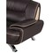 Homeroots 64in Brown And Silver Faux Leather Loveseat 329464 - alternate 4