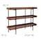 Flash Furniture 3 Shelf 35"H Rustic Wood Grain Finish Display Unit JN-2542B3-GG - alternate 3