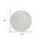 Homeroots 8' Ivory And Beige Round Striped Washable Indoor Outdoor Area Rug 583434 - alternate 4