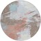Homeroots 8' Taupe Copper And Ivory Round Abstract Washable Indoor Outdoor Area Rug 618498 - alternate 2