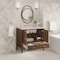 James Martin Vanities Myrrin 36" Vanity, Mid Century Walnut, w/ 3 CM Siberian Silestone Top 485-V36-WLT-3SFR - alternate 3