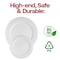 Smarty Had A Party 13" White Round Disposable Paper Charger Plates (120 Plates), 120PK 2690-RW-CASE - alternate 3