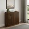 Homeroots 39in Brown Wood Accent Cabinet 691666 - alternate 3