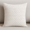 Homeroots 22" Cream And Merlot Geometric Linen Throw Pillow Cover with Embroidery 608204 - alternate 1