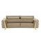 Homeroots 71in Beige and Gold Velvet Loveseat 720471 - alternate 3