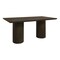 Homeroots 72" Dark Brown Solid Wood Double Pedestal Base Dining Table 611873 - alternate 6