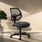 Office Star Products EM Series Mesh Screen Back Task Chair with Vinyl Seat, Black em2910v - alternate 3