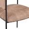 Leisuremod Cyril Collection Modern Chair in Light Brown Velvet CDC22LBR - alternate 4