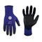 General Electric Unisex Dipped Gloves Black/Blue XL 1 pair GG206XLC - alternate 1