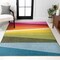 Jonathan Y Prism Geometric Striped Orange/Green/Blue 3 ft. x 5 ft. Area Rug DZC101A-3 - alternate 1