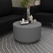 Leisuremod Terra 36 in Round Fiberstone Side Table, Weatherproof, Indoor/Outdoor, Fully Assembled TCT36GRY - alternate 3