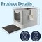 Petmaker Enclosed Cat Litter Box Foldable Litterbox with Pull-Out Drawer for Easy Cleaning Spacious PET6458 - alternate 5