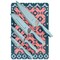 Spice By Tia Mowry Savory Saffron 10 Piece Knife and Cutting Board Cutlery Set in Blue and Pink 96228.10RR - alternate 1