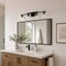 Vaxcel Sedona 4-Light Vanity Light, Matte Black, Clear Glass, 30.75-In. Wide W0593 - alternate 5