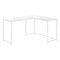 Homeroots 58" White Wood and Metal Corner Computer Desk 489867 - alternate 1