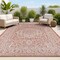 Jonathan Y Sinjuri Medallion Textured Weave Red/Taupe 3 ft. x 5 ft. Indoor/Outdoor Area Rug SMB101A-3 - alternate 1