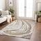 Homeroots 5' X 8' Taupe Brown And Beige Abstract Washable Indoor Outdoor Area Rug 601303 - alternate 2