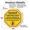 Signmission Danger Confined Space Special Train, 10 inch X 10 inch, Aluminum Metal Signs, 2PK OC-A-2PACK-10-44 - alternate 4