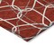 Homeroots 3' X 5' Red And Ivory Geometric Washable Indoor Outdoor Area Rug 613043 - alternate 4