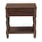 Baxton Studio Roden Transitional Dark Brown Nightstand with Rattan 247-13771-ZORO - alternate 4