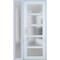 Vdomdoors Front Exterior Prehung FiberGlass Door Frosted Glass / Manux 8002 White Silk / Sidelight Exterior W MANUX8002EXD-WS-W30+14 x H80-RH - alternate 1