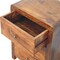 Homeroots 24" Brown Solid Wood Three Drawer Nightstand 651498 - alternate 4