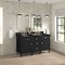 James Martin Vanities Lorelai 60" Double Vanity, Black Onyx, w/ 3 CM Phantome Eclos Top 424-V60D-BKO-3PHT - alternate 4