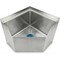 Amgood Stainless Steel Corner Floor Mop Sink 18.75 in. x 22.5 in. x 16 in. AMG SINK MS-C-162012-Z - alternate 1