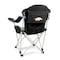 Picnic Time Family Of Brands NCAA Arkansas Razorbacks Reclining Camp Chair - Beach Chair for AdultsBlack with Gray Accents 803-00-175-034-0 - alternate 1