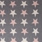 Homeroots Grey Ivory And Pink Stars Knitted Baby Blanket 383160 - alternate 2