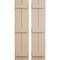 Ekena Millwork Rustic Two Board Joined Board-n-Batten Sandblasted Faux Wood Shutters, 11W x 86H, PR SHUBJS11X86SDPR - alternate 1