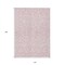 Homeroots 10' X 14' Pink And Ivory Damask Washable Indoor Outdoor Area Rug 595186 - alternate 4