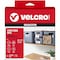 Velcro Brand Reclosable Fastener, Disc, Rubber Adhesive, 3/4 in, Beige, 200 PK 90140 - alternate 1