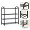 Edendirect 24.5 in. H 12-Pair Shoe Rack with adjustable shelf heights to accommodate various shoe sizes IR-24082404B - alternate 2