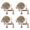 Mytee Products 4PK 1/2in-5/8in Ratchet Binders & 4PK 1/2in x 20ft G70 Tow Chains 11,300 WLL CBRSFH12x4-CH20-KIT - alternate 1