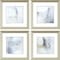 Homeroots Set Of Four A Glimpse Silver Framed Print Wall Art, 4PK 525332 - alternate 1