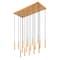 Z-Lite Forest 17 Light Linear Chandelier, Modern Gold, 42 In W 919MP12-17L-MGLD-LED - alternate 1