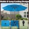 Pure Garden 9-Foot Outdoor Patio Umbrella, Blue 83-OUT5443 - alternate 5
