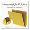 Pendaflex HD Pressboard End Tab Folders, Expands 2", 2 Dividers, 6 Fasteners, Letter, Yellow, 10PK 1006949 - alternate 4