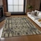 Homeroots 8' X 10' Black Taupe And Beige Moroccan Washable Indoor Outdoor Area Rug 577184 - alternate 2