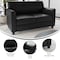 Flash Furniture Loveseat, 29" x 32-1/4", Upholstery Color: Black BT-827-2-BK-GG - alternate 3