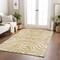 Homeroots 5' X 8' Gold And Ivory Animal Print Washable Indoor Outdoor Area Rug 600613 - alternate 4