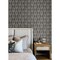 Chesapeake Garland Charcoal Block Tulip Wallpaper 4148-27477 - alternate 2