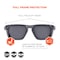 Ergodyne Translucent Smoke Frame Smoke Lens Safety Glasses, AFAS Lenses SIXTEN-AFAS - alternate 2