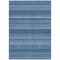 Homeroots 10' X 14' Denim Blue And Sky Blue Striped Washable Indoor Outdoor Area Rug 610587 - alternate 3
