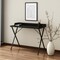 Homeroots 39" Black Wood and Metal X-Shape Computer Desk 568033 - alternate 2