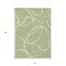 Homeroots 5' X 8' Artichoke Green And Ivory Abstract Washable Indoor Outdoor Area Rug 597452 - alternate 4
